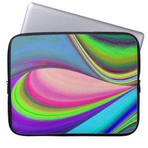 Summerfeeling , Abstract 3D Rainbowart Laptop Sleeve
