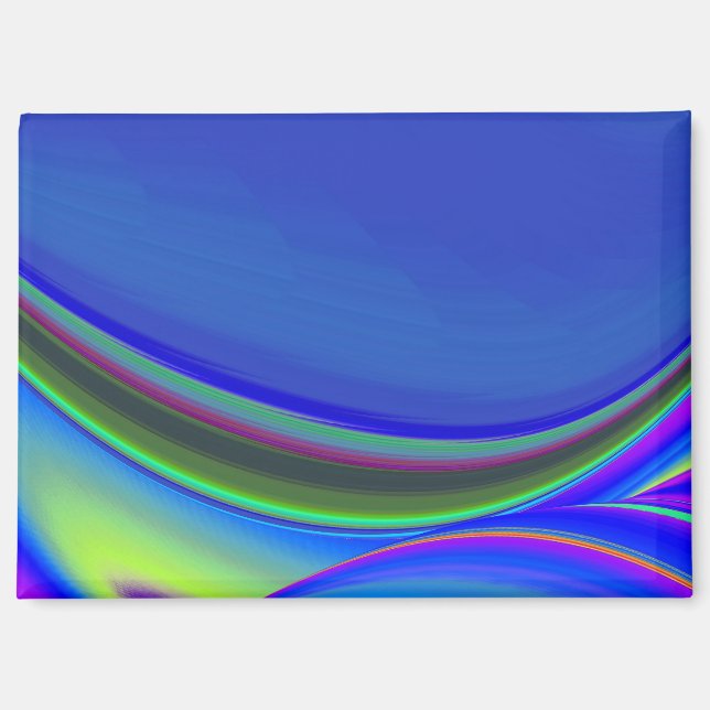 Summerfeeling , Abstract 3D Rainbowart Magnet (Front)