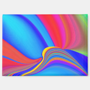Summerfeeling , Abstract 3D Rainbowart Magnet