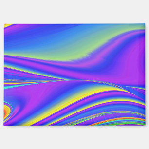 Summerfeeling , Abstract 3D Rainbowart Magnet