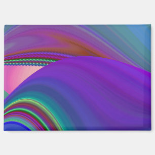 Summerfeeling , Abstract 3D Rainbowart Magnet
