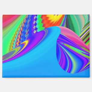 Summerfeeling , Abstract 3D Rainbowart Magnet