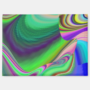 Summerfeeling , Abstract 3D Rainbowart Magnet