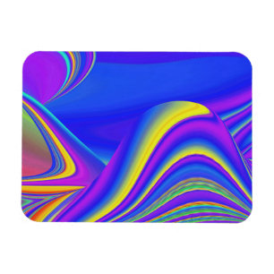 Summerfeeling , Abstract 3D Rainbowart Magnet