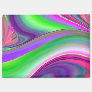 Summerfeeling , Abstract 3D Rainbowart Magnet