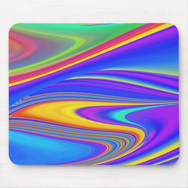 Summerfeeling , Abstract 3D Rainbowart Mouse Pad (Front)