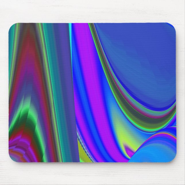 Summerfeeling , Abstract 3D Rainbowart Mouse Pad (Front)