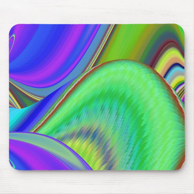 Summerfeeling , Abstract 3D Rainbowart Mouse Pad (Front)