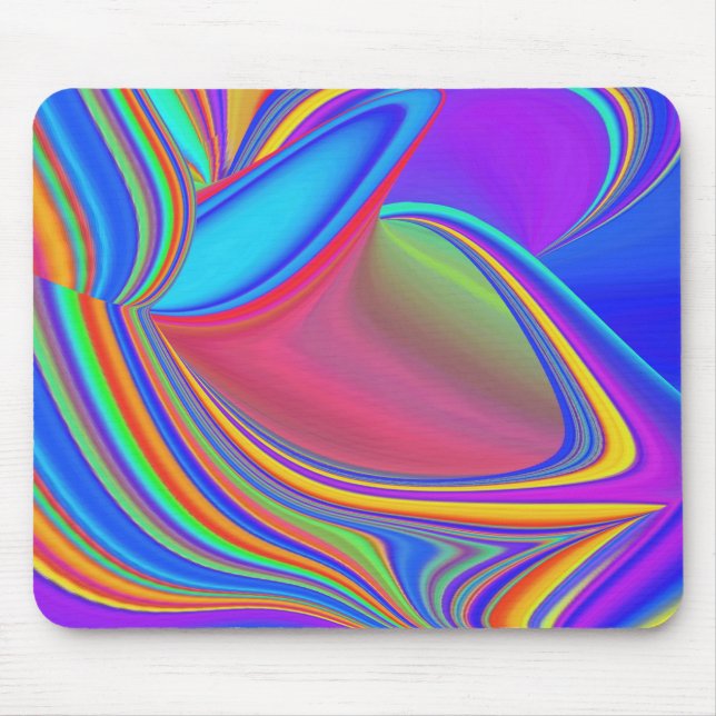 Summerfeeling , Abstract 3D Rainbowart Mouse Pad (Front)