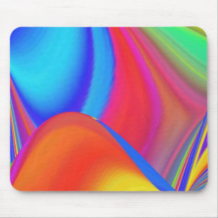 Summerfeeling , Abstract 3D Rainbowart Mouse Pad