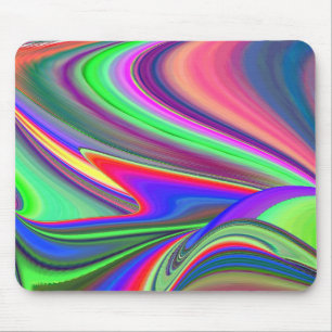 Summerfeeling , Abstract 3D Rainbowart Mouse Pad