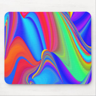 Summerfeeling , Abstract 3D Rainbowart Mouse Pad