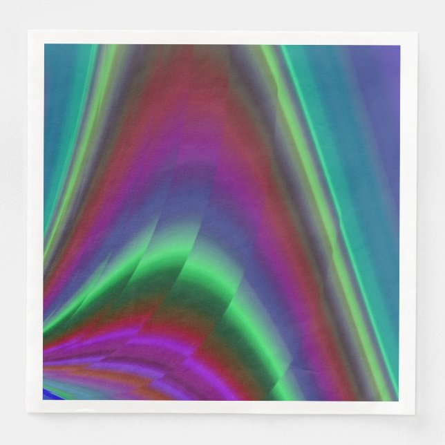 Summerfeeling , Abstract 3D Rainbowart Napkin (Front)