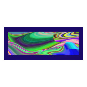 Summerfeeling , Abstract 3D Rainbowart Photo Print