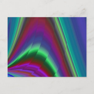 Summerfeeling , Abstract 3D Rainbowart Postcard