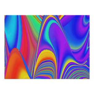 Summerfeeling , Abstract 3D Rainbowart Poster