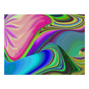 Summerfeeling , Abstract 3D Rainbowart Poster