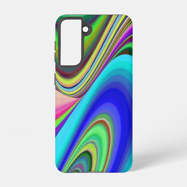 Summerfeeling , Abstract 3D Rainbowart Samsung Galaxy S21 Case (Back)