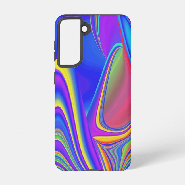 Summerfeeling , Abstract 3D Rainbowart Samsung Galaxy S21 Case (Back)