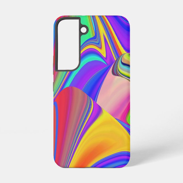 Summerfeeling , Abstract 3D Rainbowart Samsung Galaxy S22 Case (Back)