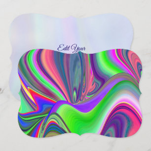 Summerfeeling , Abstract 3D Rainbowart Save The Date