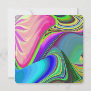 Summerfeeling , Abstract 3D Rainbowart Save The Date