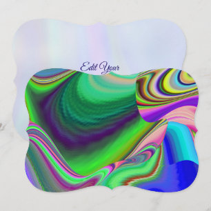 Summerfeeling , Abstract 3D Rainbowart Save The Date