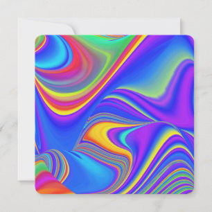 Summerfeeling , Abstract 3D Rainbowart Save The Date