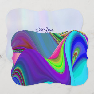 Summerfeeling , Abstract 3D Rainbowart Save The Date
