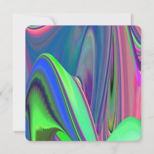 Summerfeeling , Abstract 3D Rainbowart Save The Date