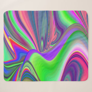 Summerfeeling , Abstract 3D Rainbowart Sherpa Blanket