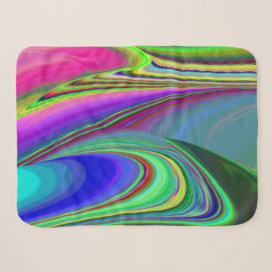 Summerfeeling , Abstract 3D Rainbowart Sherpa Blanket