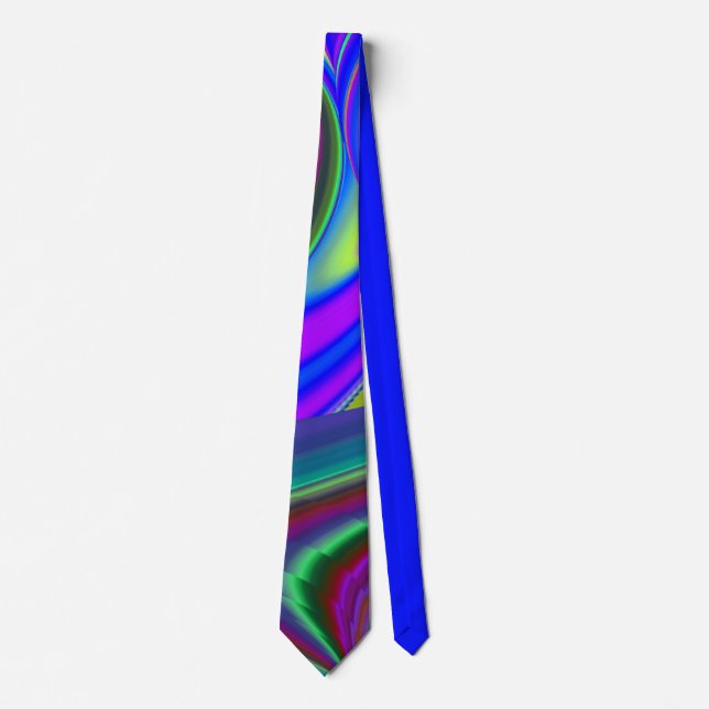 Summerfeeling , Abstract 3D Rainbowart Tie (Front)