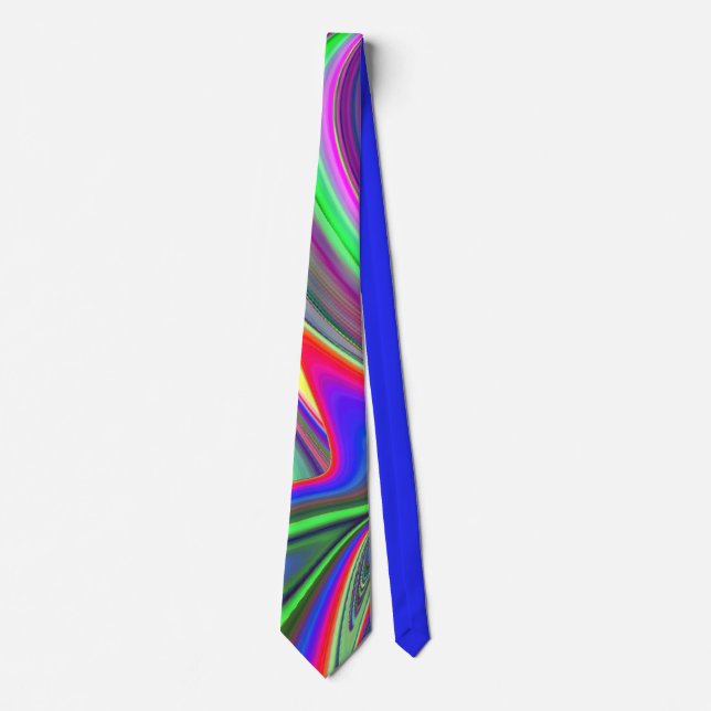 Summerfeeling , Abstract 3D Rainbowart Tie (Front)