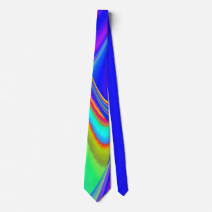 Summerfeeling , Abstract 3D Rainbowart Tie