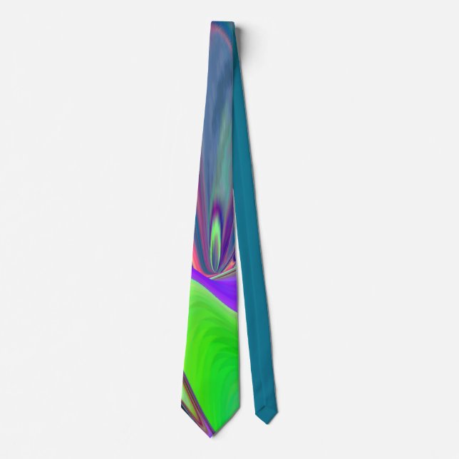 Summerfeeling , Abstract 3D Rainbowart Tie (Front)