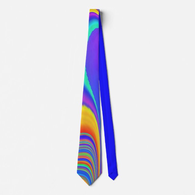 Summerfeeling , Abstract 3D Rainbowart Tie (Front)