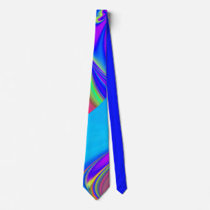 Summerfeeling , Abstract 3D Rainbowart Tie