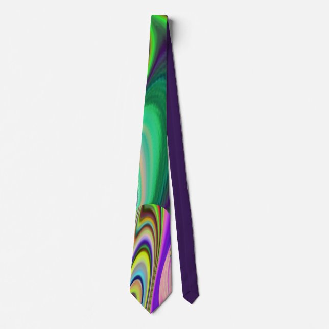 Summerfeeling , Abstract 3D Rainbowart Tie (Front)