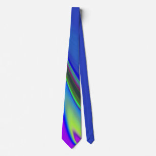 Summerfeeling , Abstract 3D Rainbowart Tie