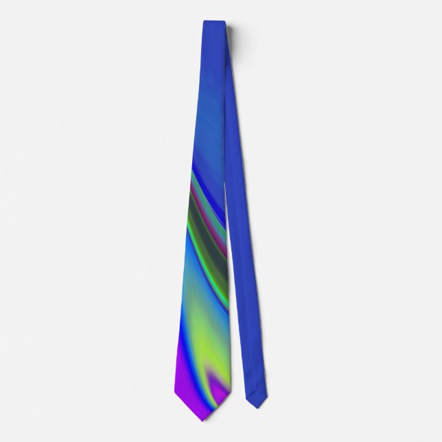 Summerfeeling , Abstract 3D Rainbowart Tie (Front)