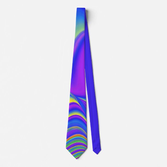 Summerfeeling , Abstract 3D Rainbowart Tie (Front)