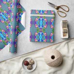 Summerfeeling , Abstract 3D Rainbowart Wrapping Paper