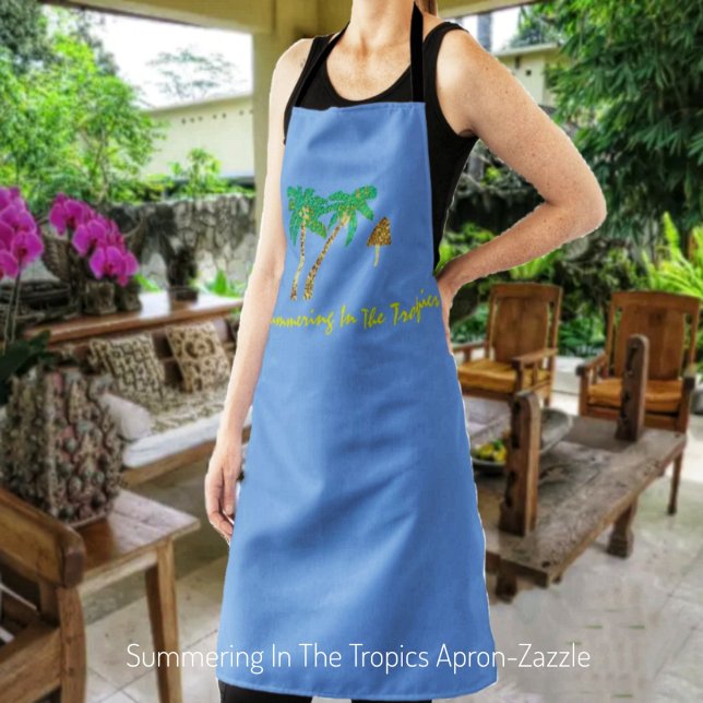 Summering In The Tropics  Apron (Creator Uploaded)