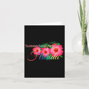 Summerland Key Florida Tropical Flowers Family Vac Card