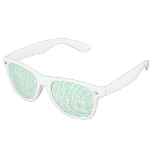 Summermint Pastel Green Mint Wedding Retro Sunglasses