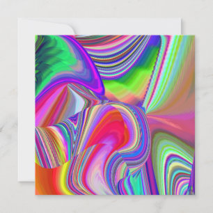Summerrainbow , Abstract 3D Rainbowart Card