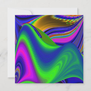 Summerrainbow , Abstract 3D Rainbowart Card