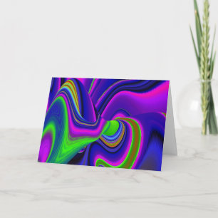 Summerrainbow , Abstract 3D Rainbowart Card