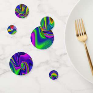 Summerrainbow , Abstract 3D Rainbowart Confetti